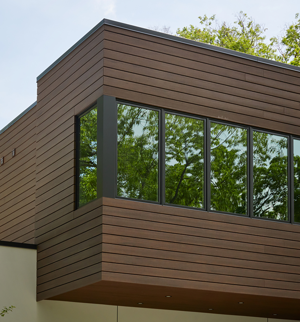 TimberTech cladding from the Vintage Collection, showcasing premium wood aesthetics and durability.